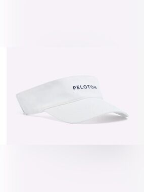 Peloton White Sport Visor, Unisex